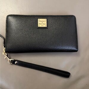 Dooney & Bourke Black Leather Wristlet